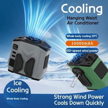 Ventilatore portatile Turbo Halterneck con durata della batteria ultra lunga - Ricarica USB ad alta velocità del vento per case, esterni e cantieri 1