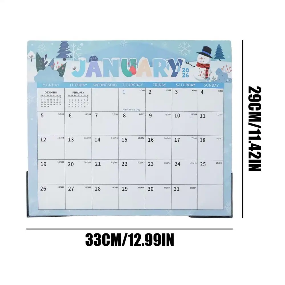 18-Month Magnetic Fridge Calendar (Jan 2026 - Jun 2027)