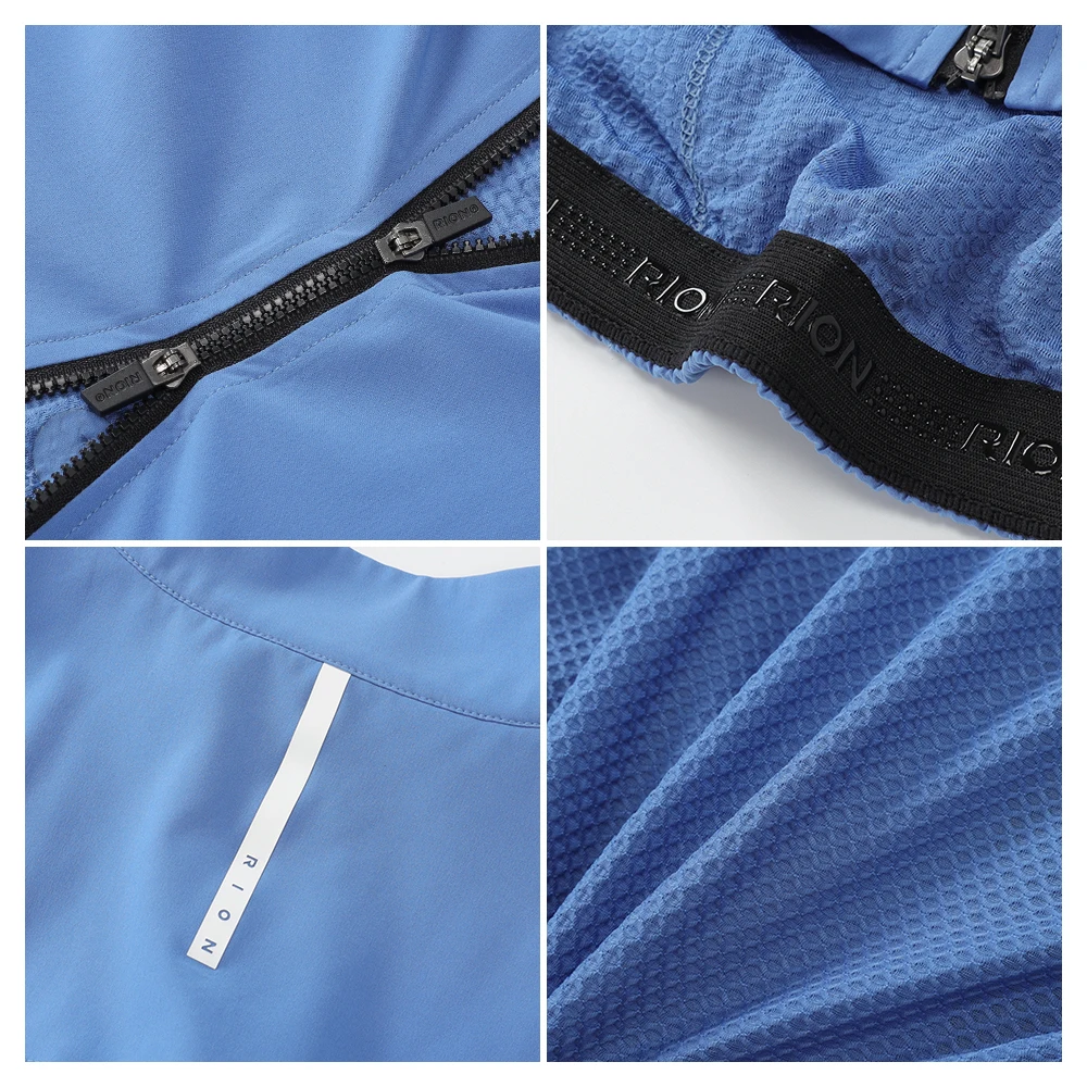 RION Cycling Jacket Men's Windbreaker Bicycle Coat Bike Clothing Pro MTB Jackets Packable Windproof UPF 50+ Lightweight Autumn - Image 5