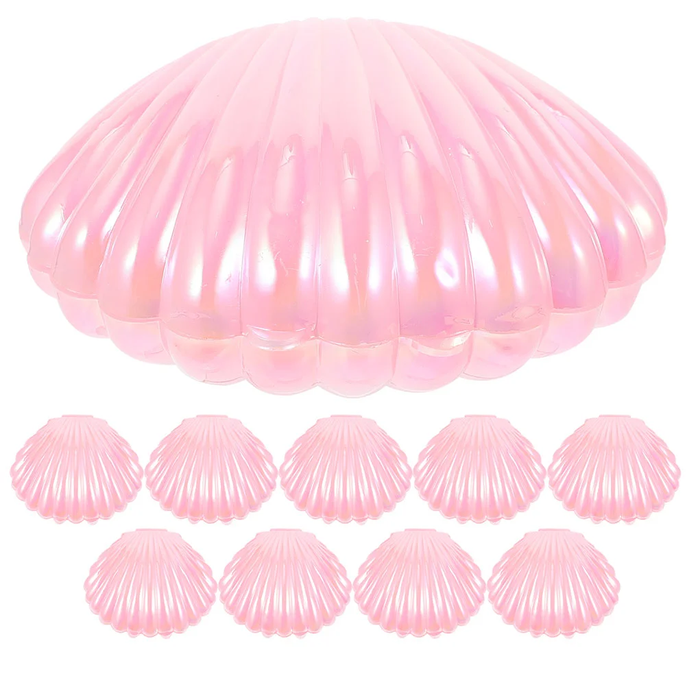 

Plastic Shell Shaped Candy Boxes Biscuit Case Jewelry Storage Boxes Wedding Birthday Baby Shower Gift Box Party Favor