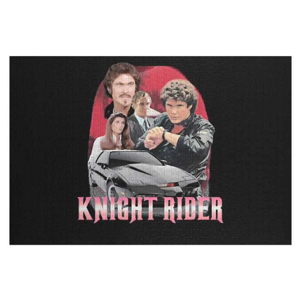 KITT and Michael Knight Jigsaw Puzzle Personalized Toy Personalised Name Personalized Baby Toy Wood Photo Personalized Puzzle