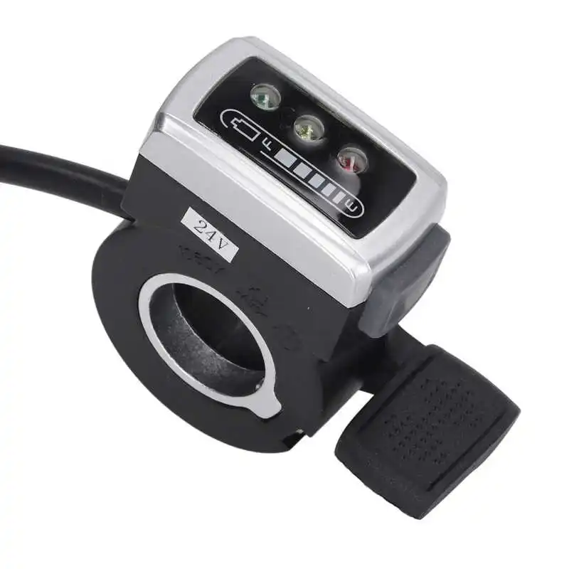 Electric Bike Thumb Throttle with Battery Status and Switch