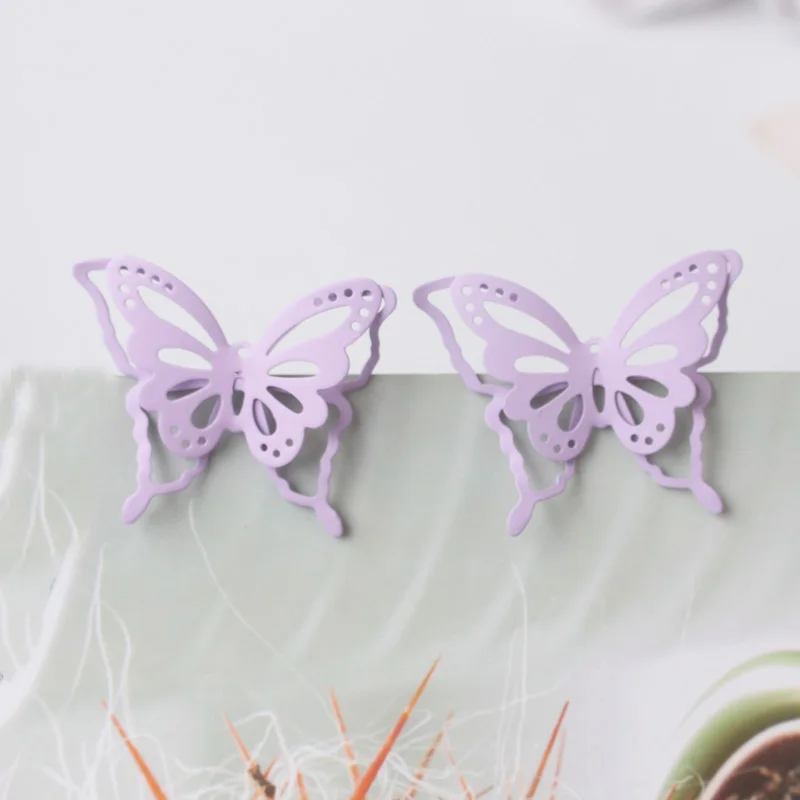 Dangle Earrings Women Small Round Flower Butterfly Hanging pendientes mujer