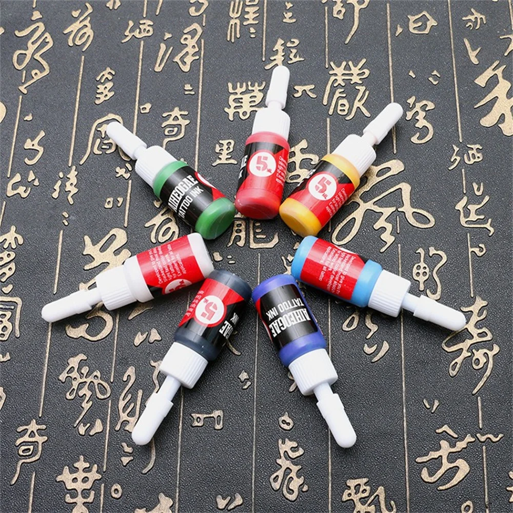 MICEYA 8PCS Colors Professional Tattoo Inks Painting Pigment Semi-Permanent Tattoo Paints Supplies Body Beauty Makeup Tools