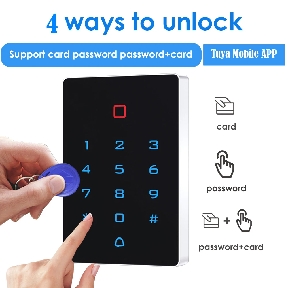 Advanced Outdoor Waterproof WiFi Access Controller with Smart APP Unlock and RFID Keypad System