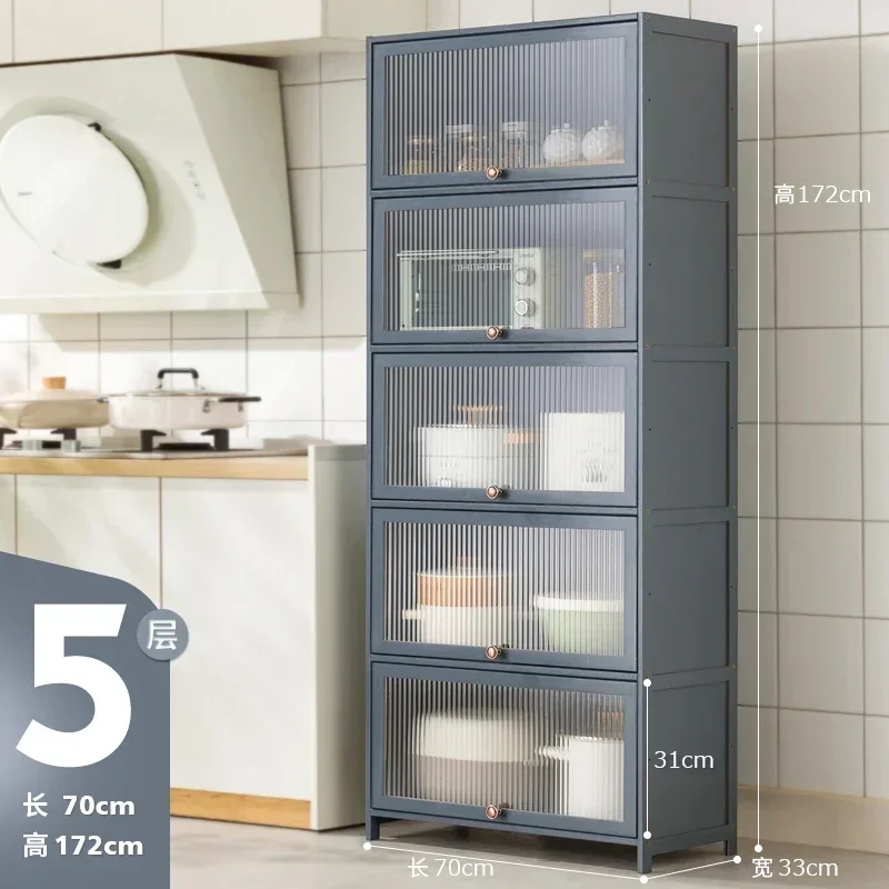 Accent Dish Cabinet Corner Cabinet Shelf Nordic Prefab Kitchen Cabinets Storage Modern Cocina Muebles Italian Furniture