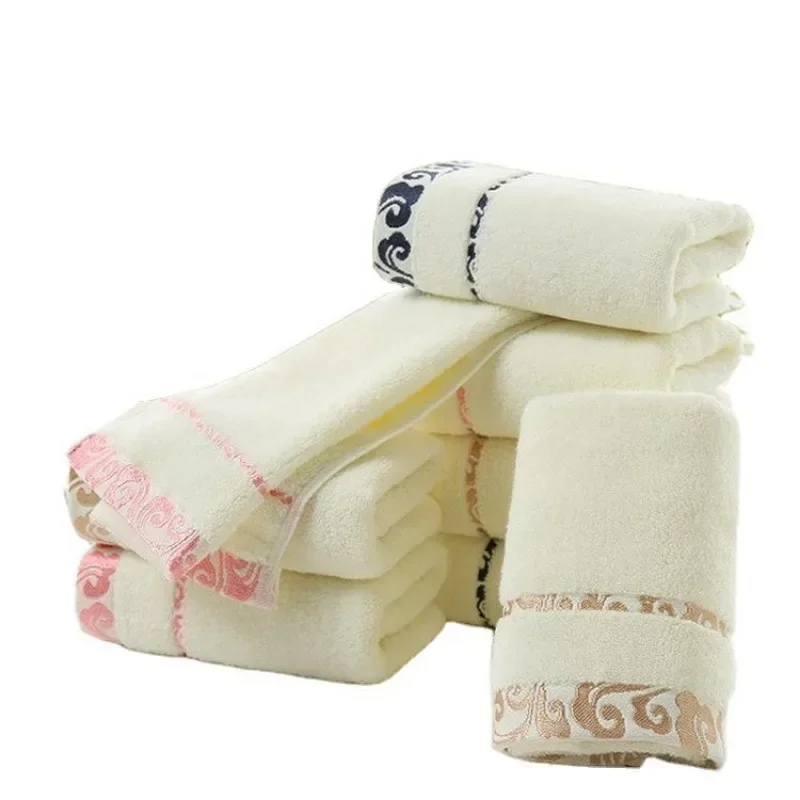 Towel Set Thick Soft Print Bath Hand Hotel Spa Face Kitchen Hair Towel For Adults and Kids toalha de banho havlu toallas recznik bath towels cotton towel cotton face towels