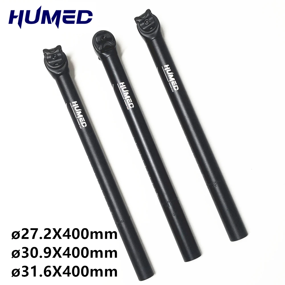 

HUMED Bike Seatpost Aluminum Alloy High Strength MTB Road Bicycle Seat Post Tube Mountain Bike Part 27.2/30.9/31.6mm 400mm