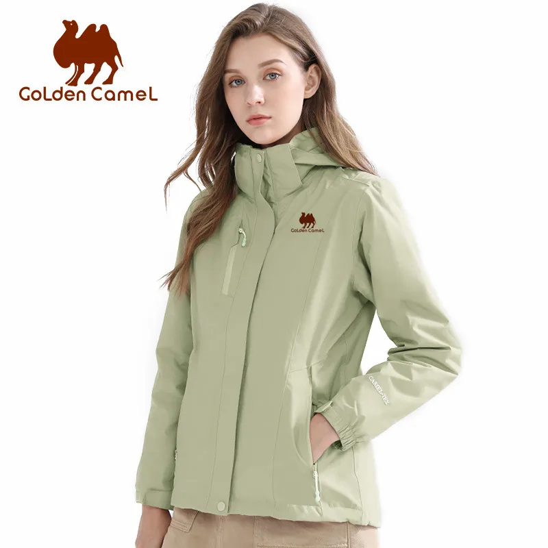 GOLDEN CAMEL Waterproof Jacket Men Women Detachable Jackets Two-piece Tide Windbreakers Outdoor Clothing AliExpress