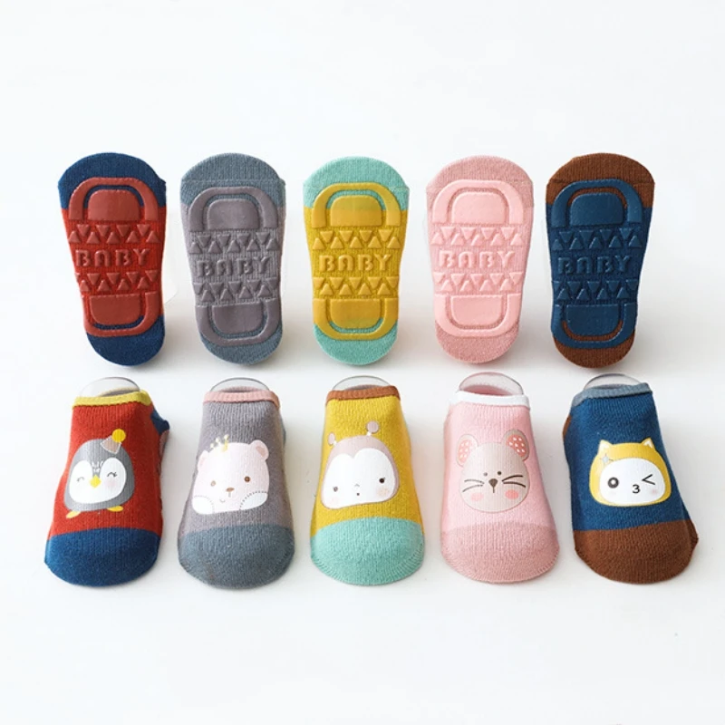 

Spring Summer Autumn Winter Non-slip Floor Socks Boys Girls Sport Socks Home Baby Infant Kids Socks Cotton Ankle Socks Shoes