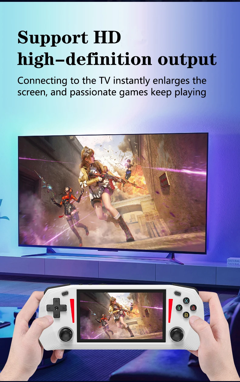 Retro Handheld Game Console 128gb Ips Screen Portable Player_voghion.com
