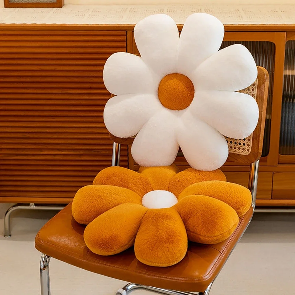 50cm Six Color Fashion Petal Pillow Pillow Headboard Pillow Living Room Sofa Cushion Window Decoration Sun Flower Light Luxury 3