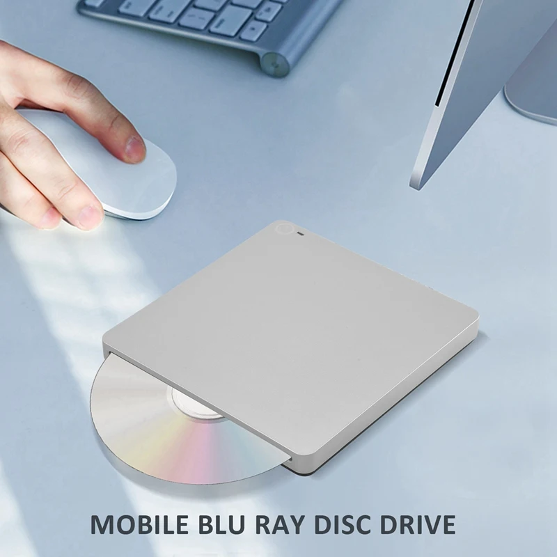 External 3D Blu Ray DVD Drive USB 3.0 And Type-C Blu Ray CD DVD Drive Player Ultra Slim Slot-In CD Burner dvd player cd player