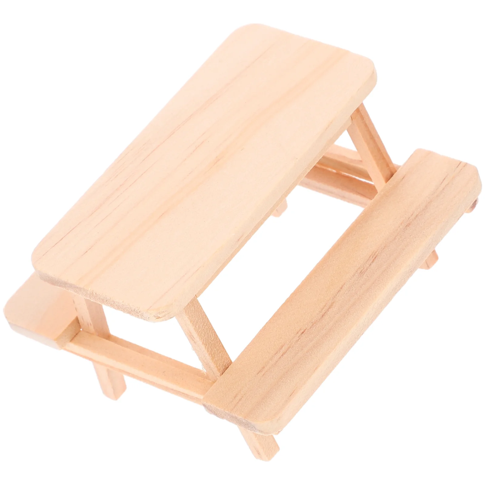 

House One Piece Table Wooden Dollhouse Furniture Miniature Adornment Small