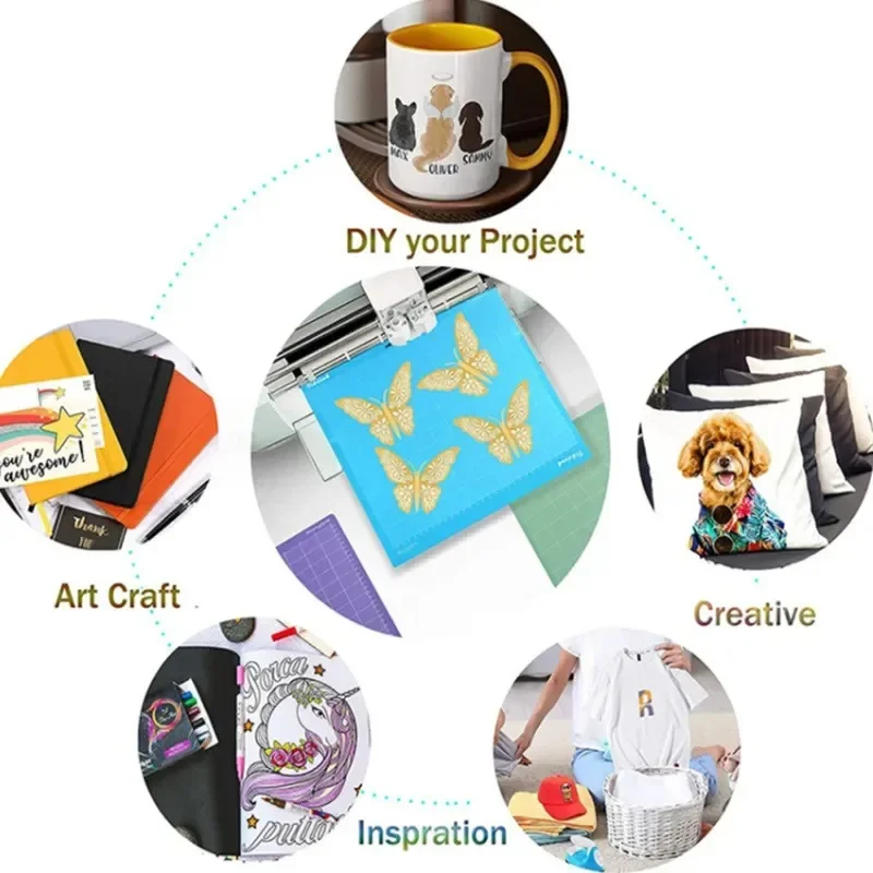 Cutting Mats Engraving Machine Base Plate Cutting Mat Cricut/cameo 4 Adhesive Pvc Cutting Mats 30x30cm Crafts Sewing All Arts 1
