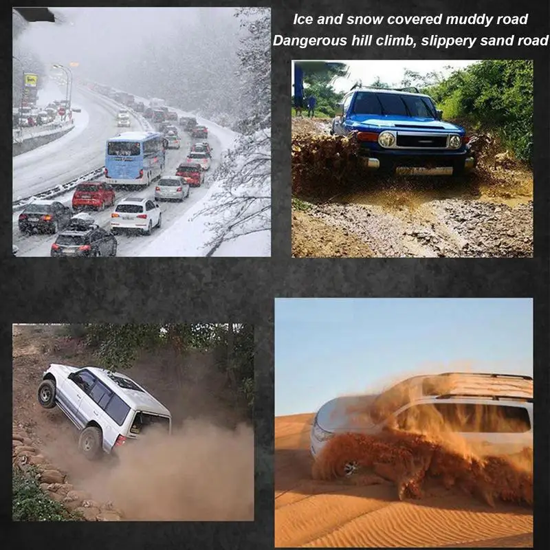 Snow Chains For Car Tires Steel Lawn Mower Tire Chains Automobile Rain Tire Truck Traction Chain For Snow Ice Road