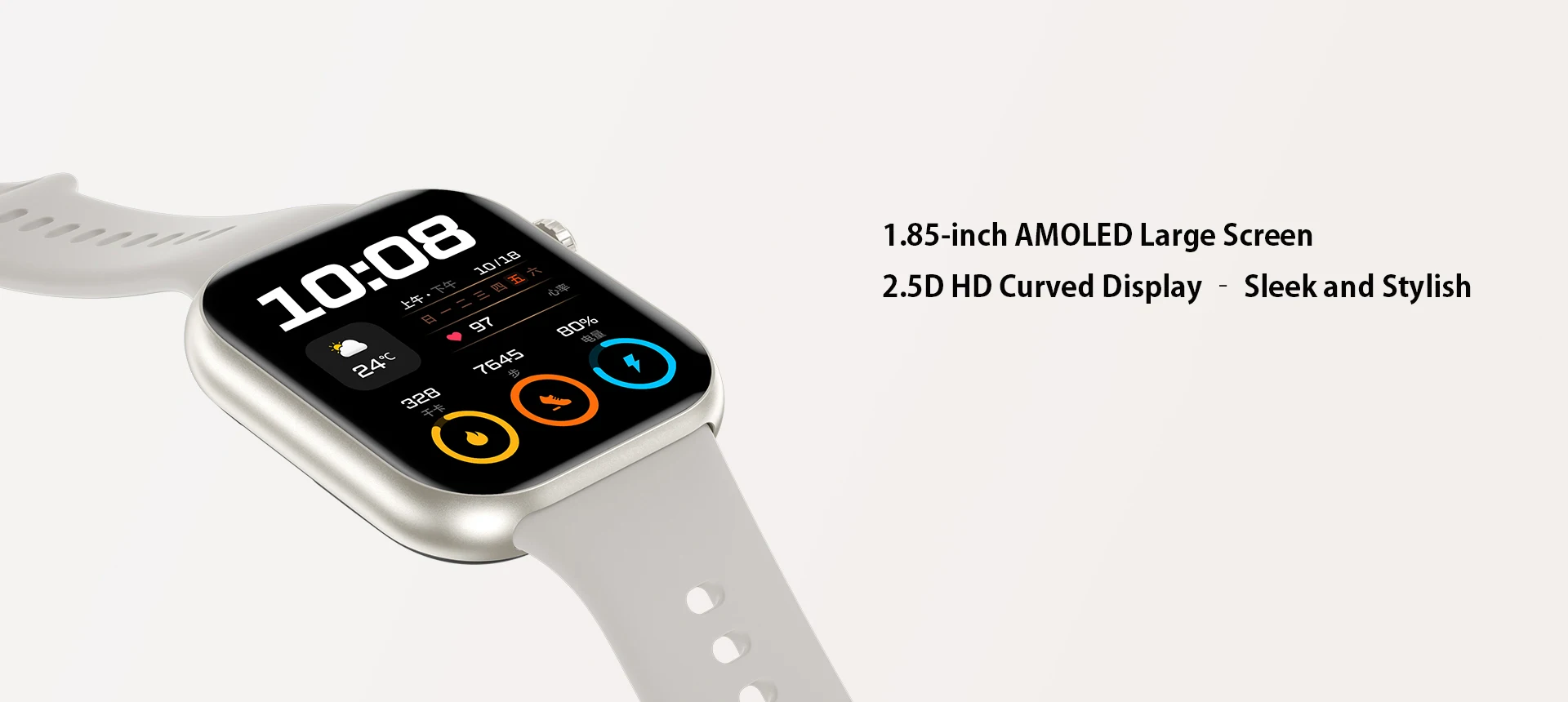 Original Honor Choice ROSSINI Smartwatch 2i 1.85" AMOLED, 14-Day Battery, 24/7 Heart Rate Monitor, Bluetooth Call, IP68 4