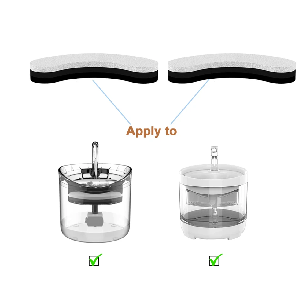 Title 19, 1-10pcs Cat Water Fountain Replacement Filters ...