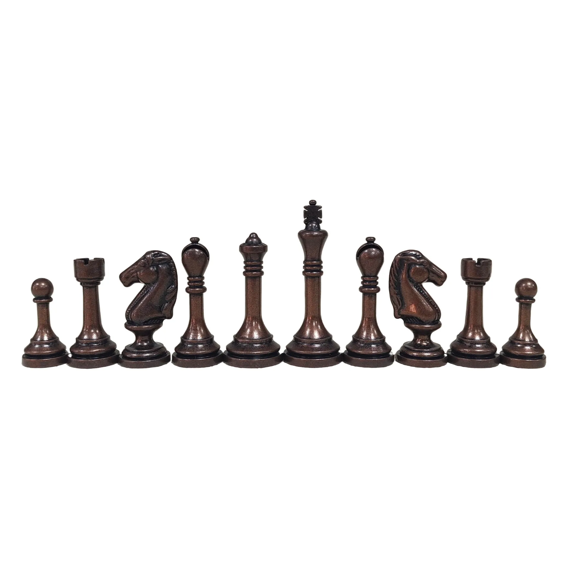 Glorious Metal Chess Pieces Chess collection Metal chess pieces set collector's items 2.5"