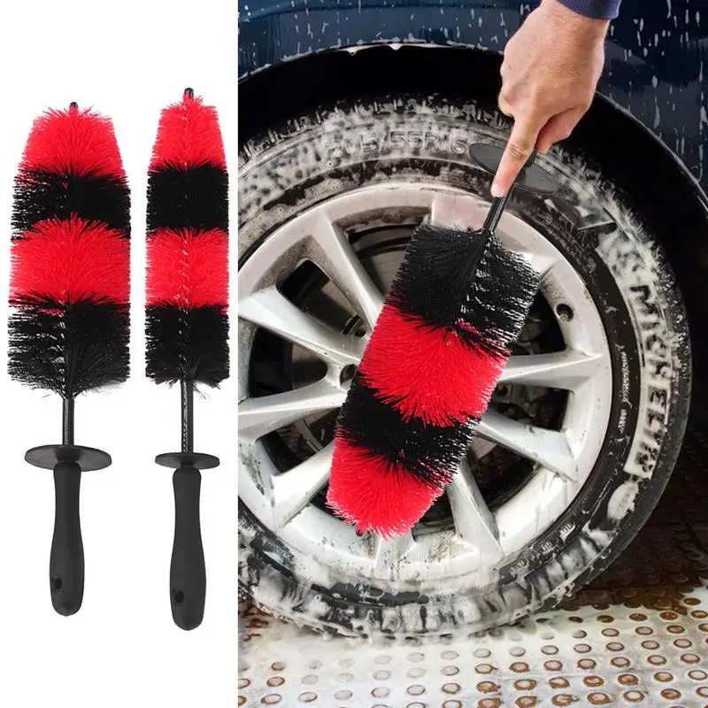 

Car Wheel Cleaning Brush Tool Tire Washing Clean Tyre Alloy Soft Bristle Cleaner Car Rim Scrubber Cleaner Duster Detailing Brush