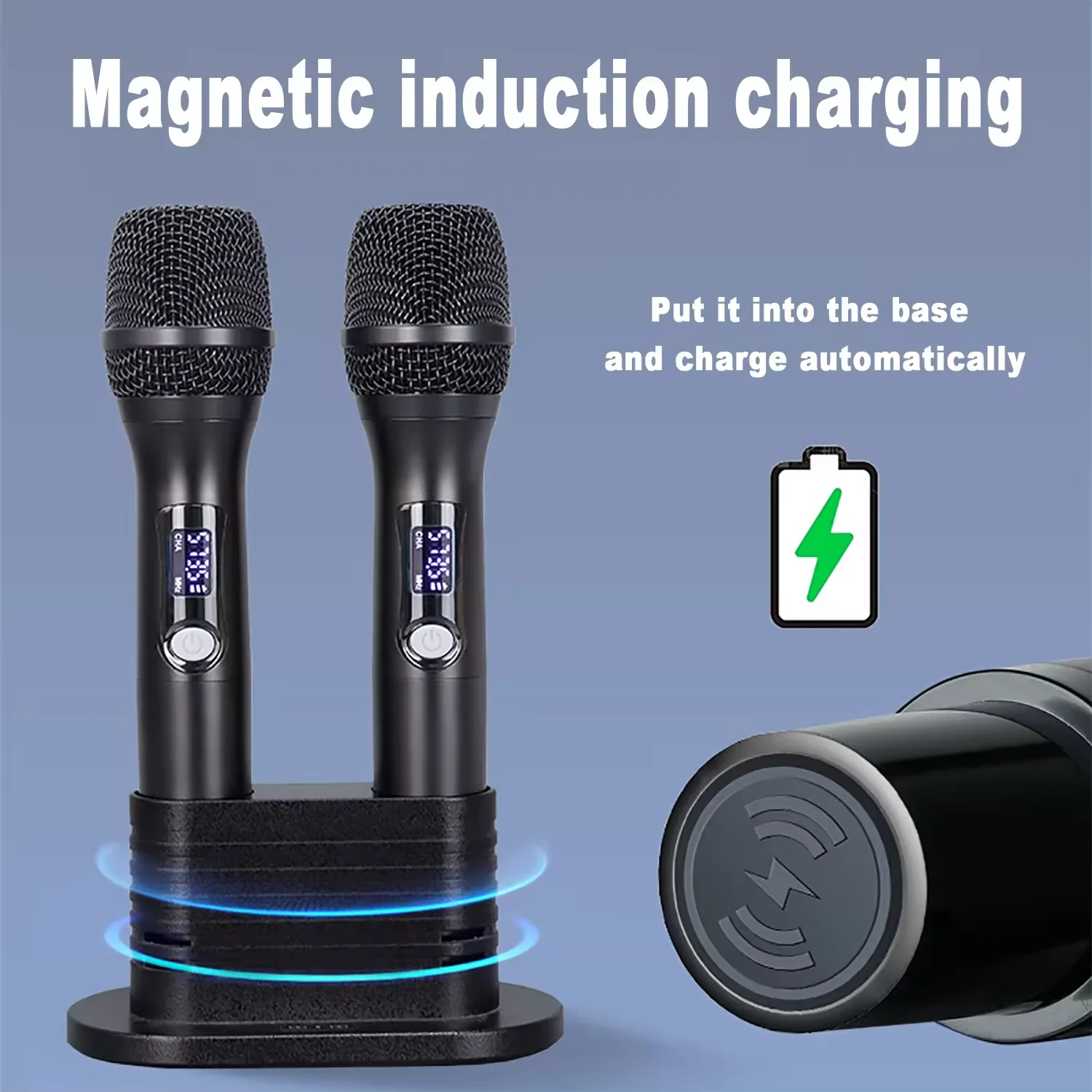 GAW-M50 universal wireless microphone with DSP anti-howling reverb Blueteeth microphone for singing home ktv church