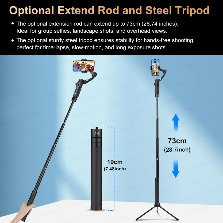 AXNEN M02 3Axis Smartphone Gimbal Stabilizer