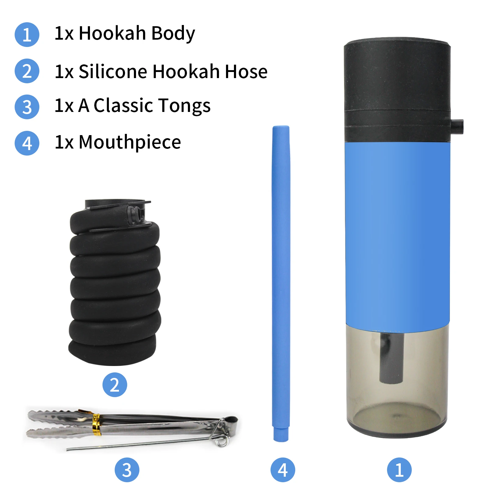 Portable Hookah Set Protective Cover for Car Outdoor Travel Chicha Sheesha Narguiles Smoking Accessories Small Shisha Kit