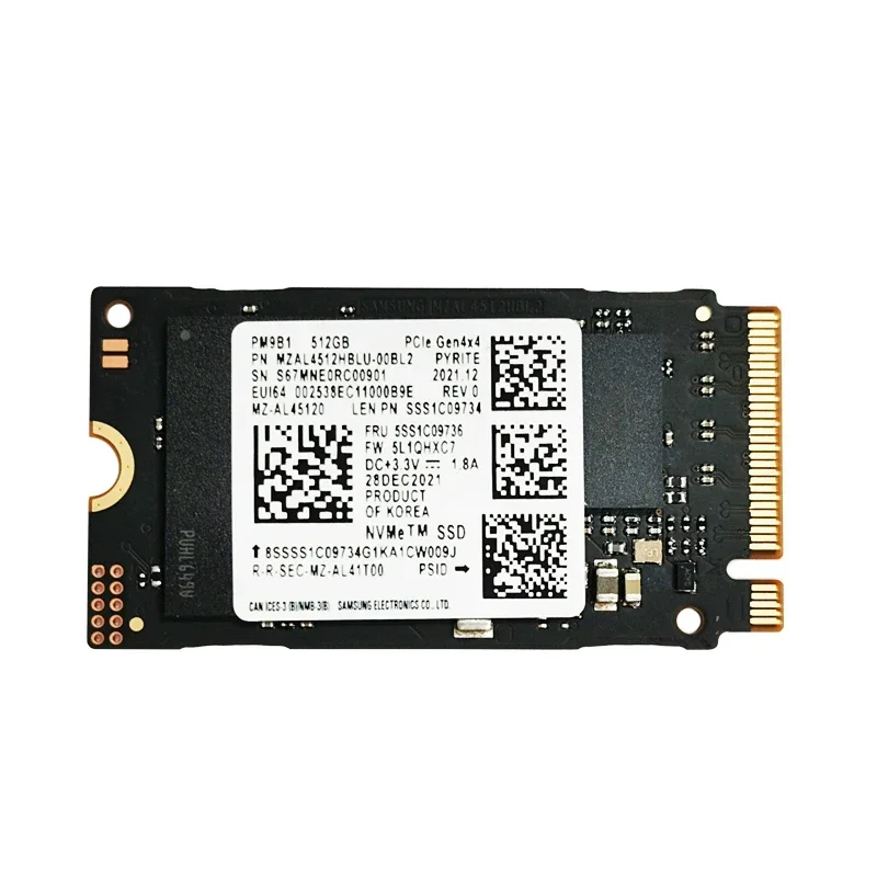 新品同様✨ Samsung PM9B1 1TB NVMe／PCIE4／2242 Samsung PM9B1 MZ-AL41T00 1TB M.2 2242 NVMe PCIe Gen4x4 SSD