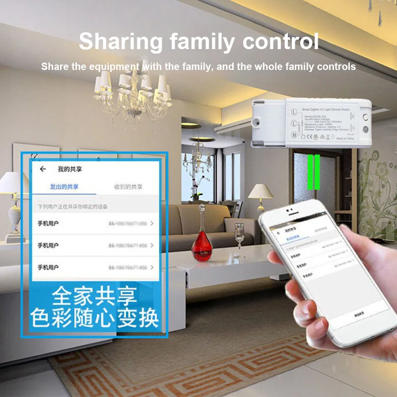 

Светорегулятор Tuya Zigbee, модуль управления освещением для дома, с голосовым управлением, с пластиковым корпусом, энергосберегающий, аксессуары для переключателей