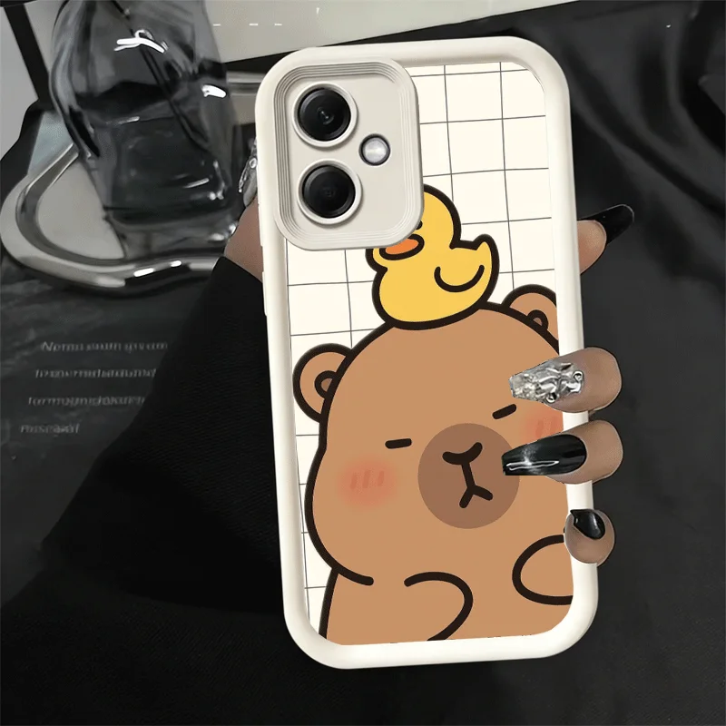 Capybara Cartoon Cute Soft Phone Case Shell