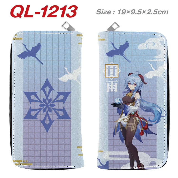 

Anime Wallets Genshin Impact Cartoon Long Zipper Wallet With Card Holder Coin Purse Handbags Gift