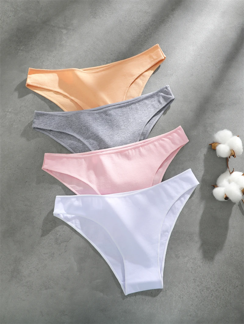 Cotton Seamless Underwear - Women's Breathable Low Waist Briefs | Soft Cotton Panties