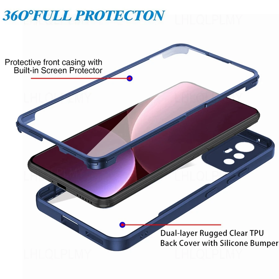 Dual-Layer Shockproof Phone Case with 360° Protection
