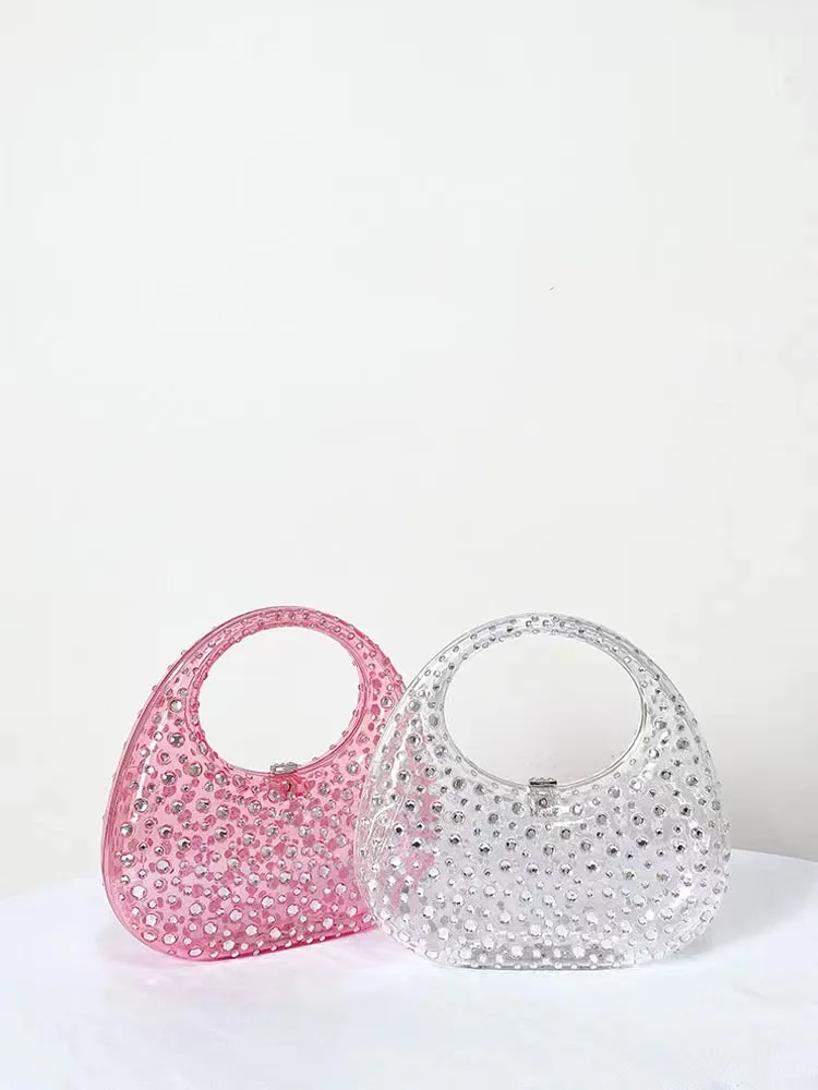 

Internet celebrity's same style fashionable and versatile handbag transparent acrylic box bag evening bag shell handbag