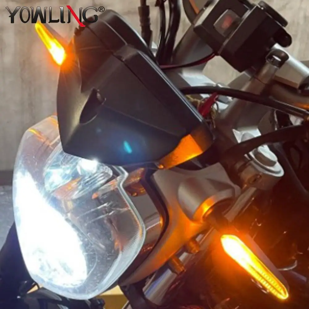 LED Turn Signal Light para Yamaha, Luz intermitente, Lâmpada de lâmina âmbar, Indicador Blinker, FZS V3.0, 2018, 2019, 2020, 2021, 2022, 2023