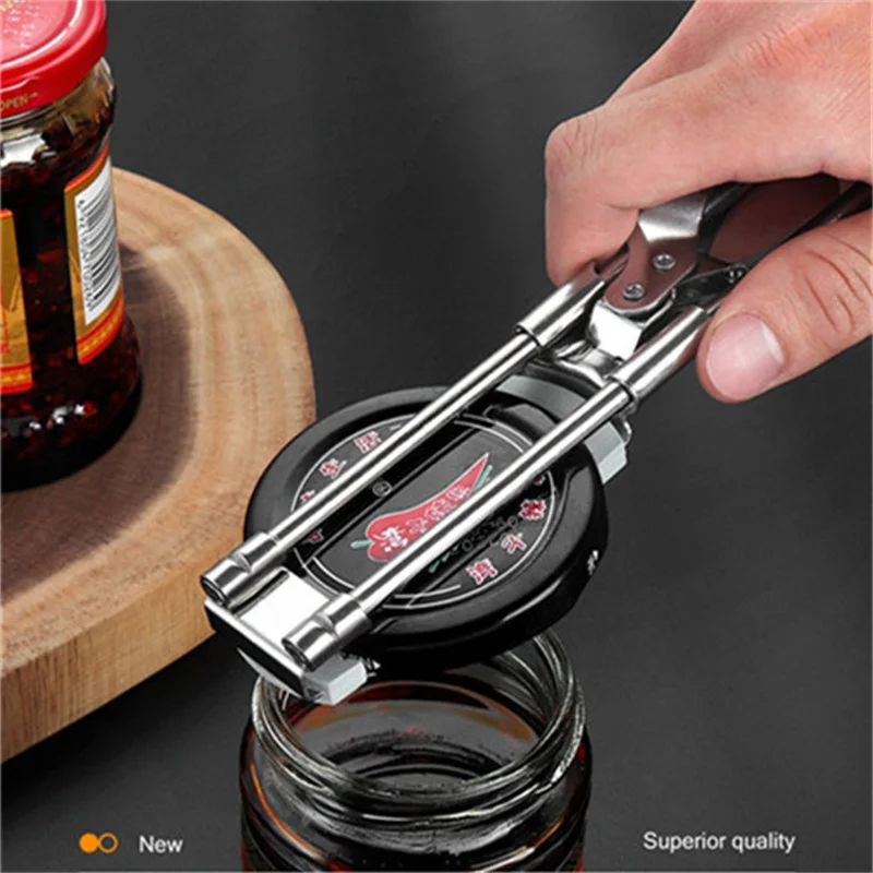 

Adjustable Multi-Function Bottle Cap Opener Stainless Steel Lids Off Jar Opener Labor-Saving Screw Can Opener For Kitchen Tools