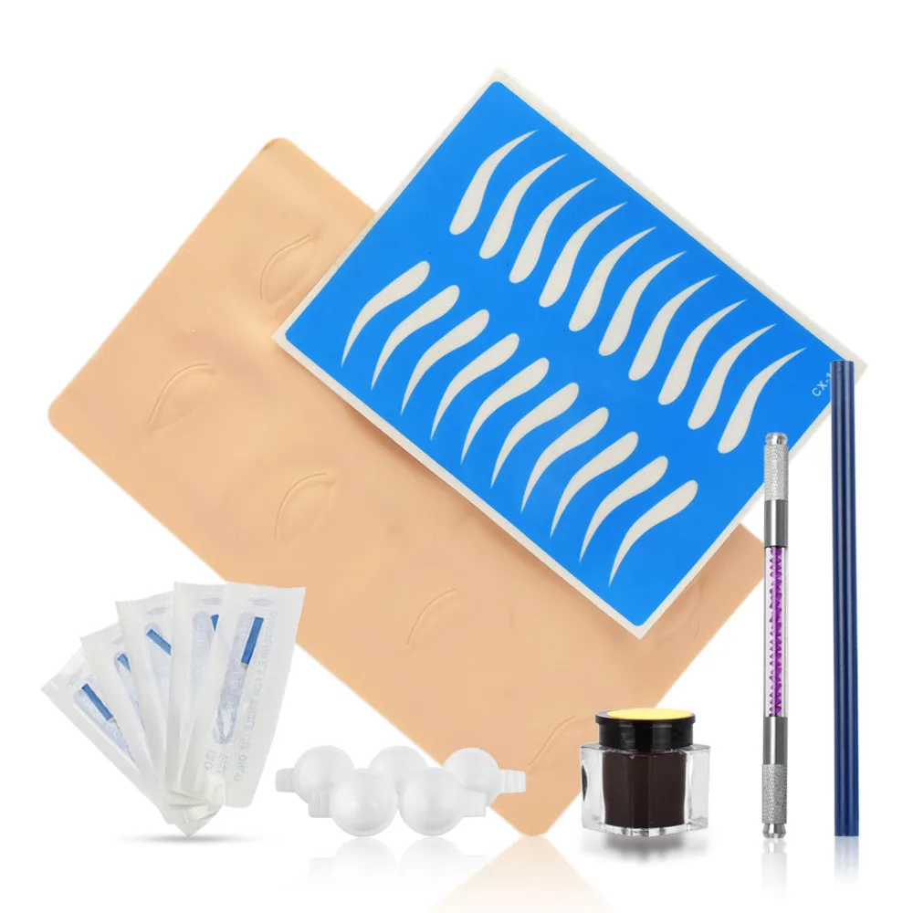 Microblading Kit Beginners Eyebrow Permanent Makeup Set Tattoo Manual ...