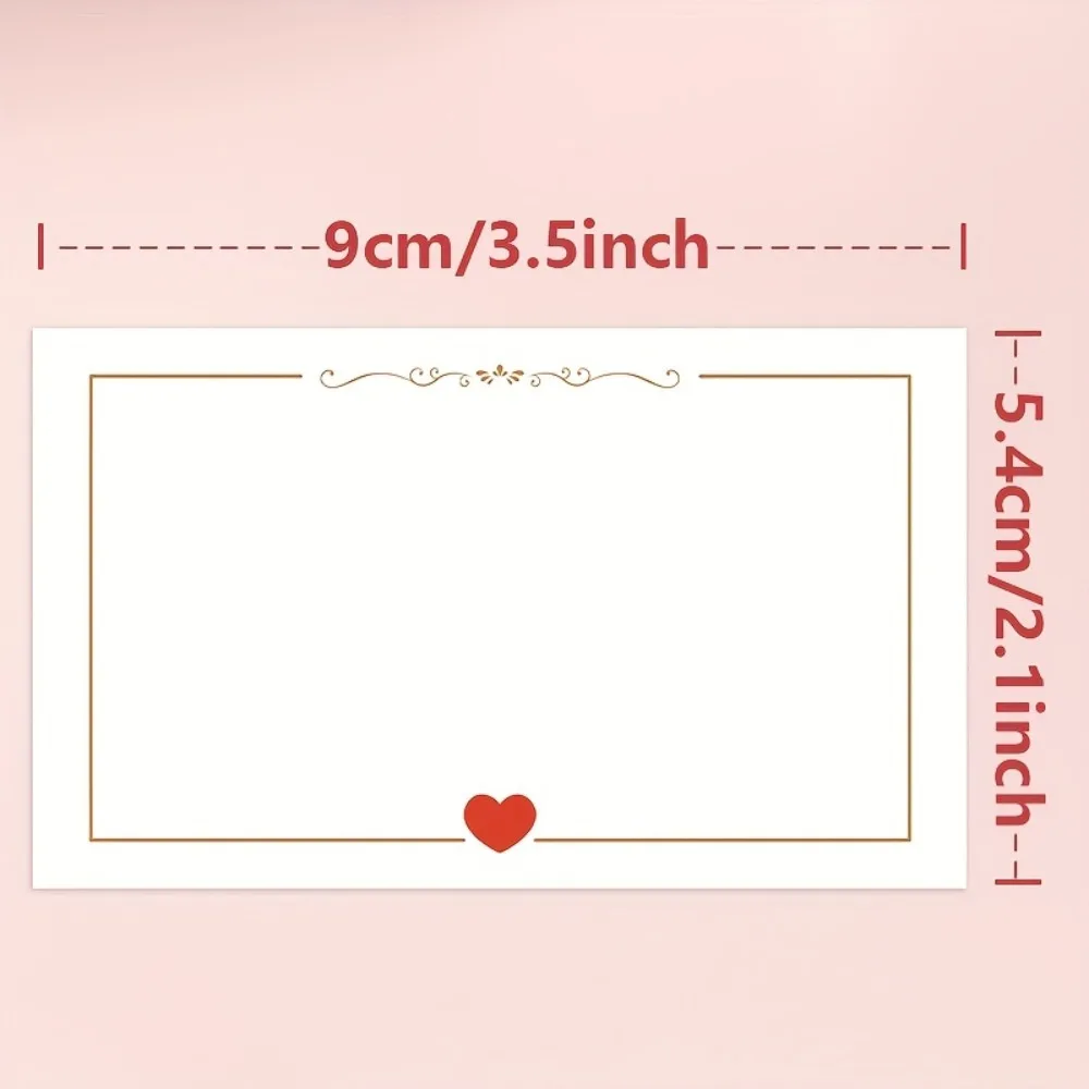 Tarjetas pequeñas en blanco simples en forma de corazón para bodas, San Valentín, cumpleaños, aniversarios, festivales, etiquetas de regalo, tarjeta de mensaje