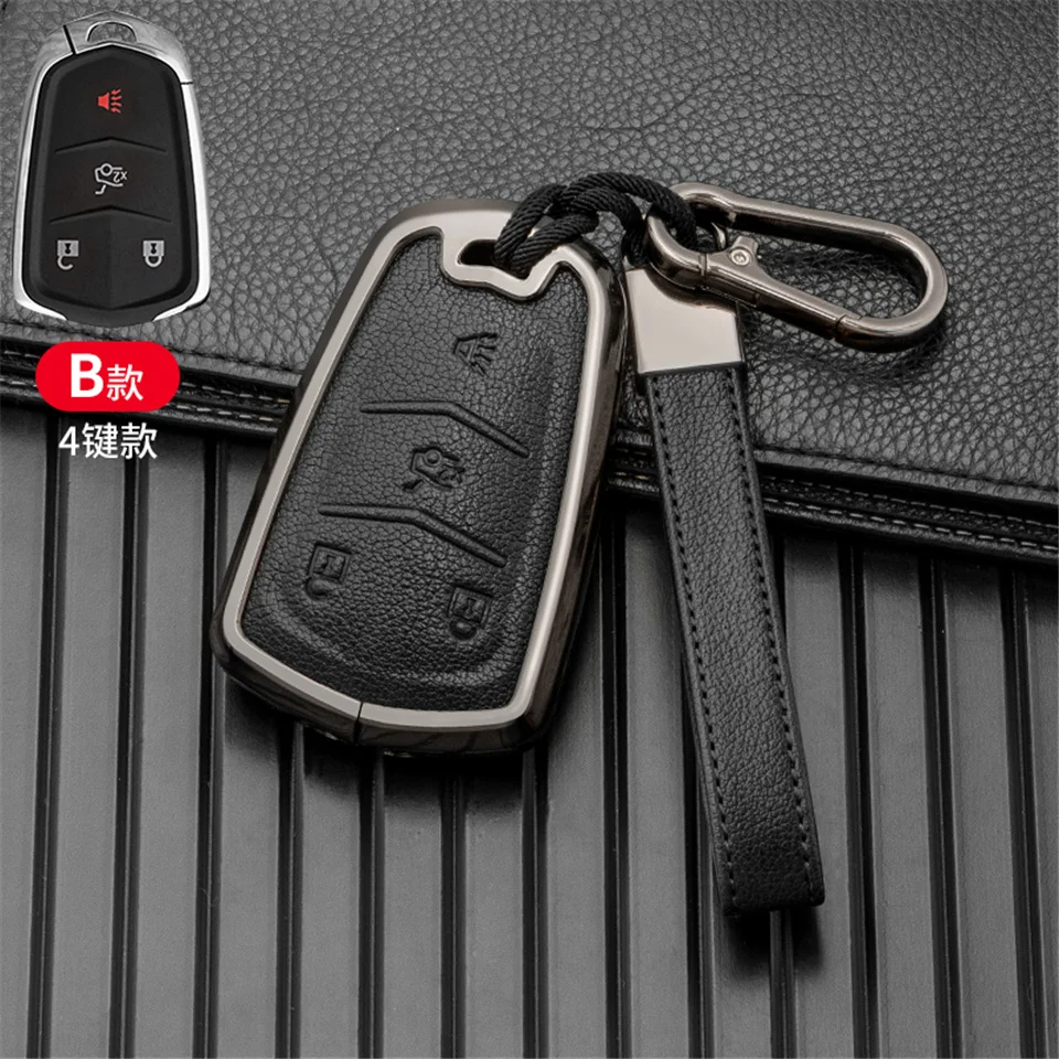 Custodia per chiave auto per Cadillac ESV Escalade CTS XTS SRX ATS 2015 2016 2017 2018 CT5 XT5 XT6 accessori - S5e1c67bc05624857a2ebaa1a428f2ab61