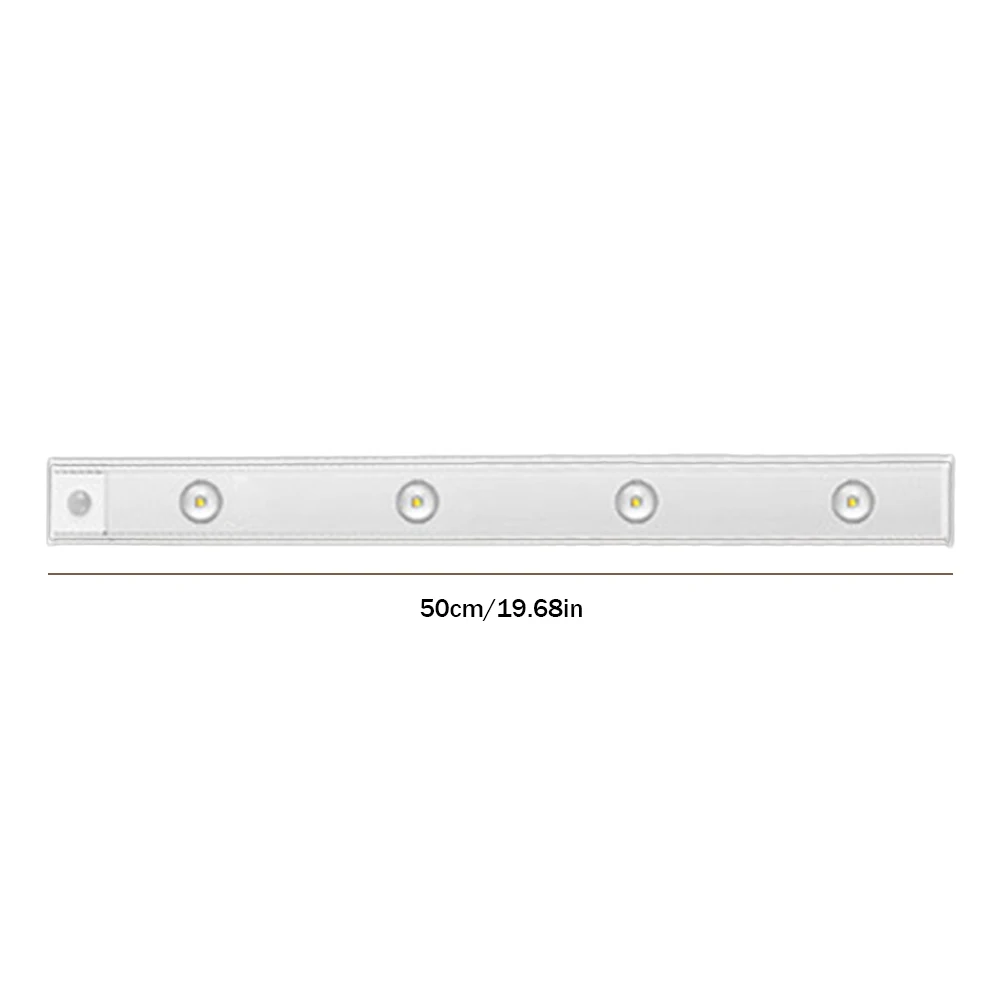 초박형 충전식 무선 모션 센서 LED 야간 조명, 접착 밝기 조절 가능, 거실 침실용
