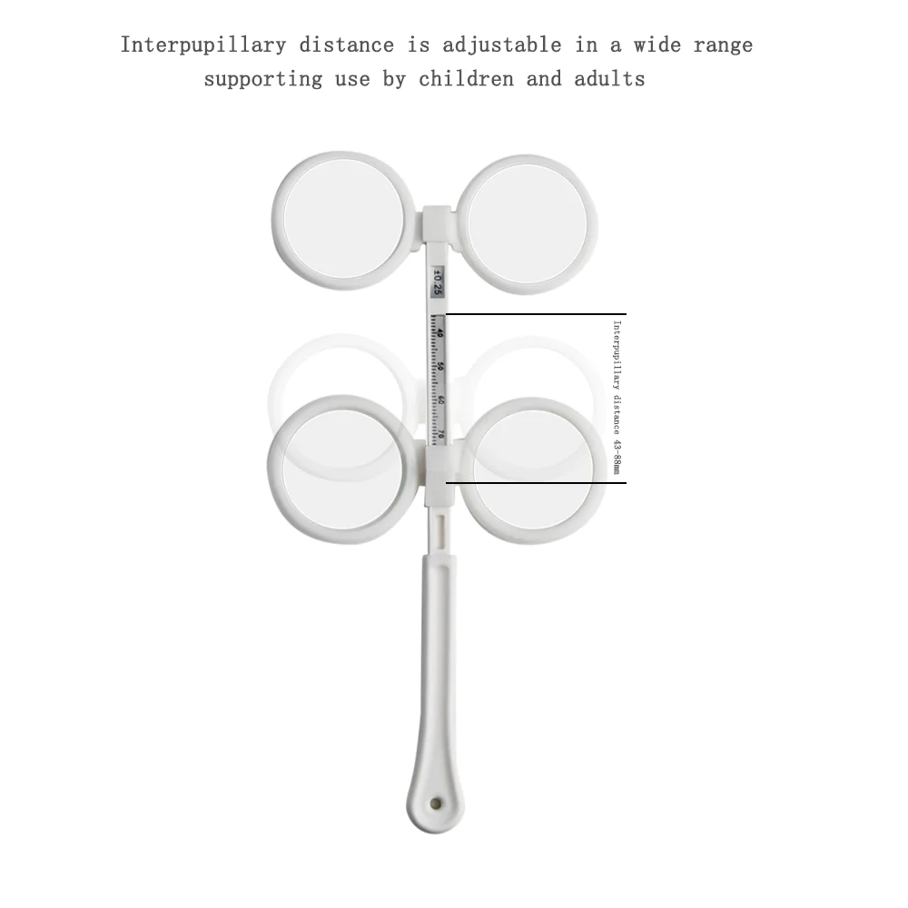 Optical Instruments &plusmn;0.25D To &plusmn;3.50D Scale Flip Lens Confirmation Test Optical Flipper Optometry Plastic Adjustable PD Ophthalmic FL-2