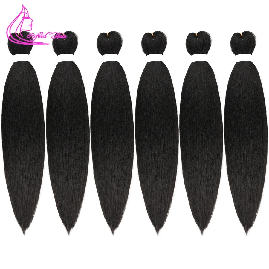 Easy Braiding Hair 26 inch long Jumbo Braids Yaki Straight Crochet Synthetic Ombre Hair Extensions Low temperature Fiber 90g/ pc