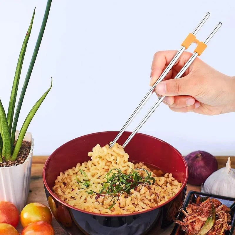 12/1PCS Chopstick Helpers Reusable Training Chopsticks Hinges Connector Plastic Chinese Chopstick Holder for Beginner Trainers