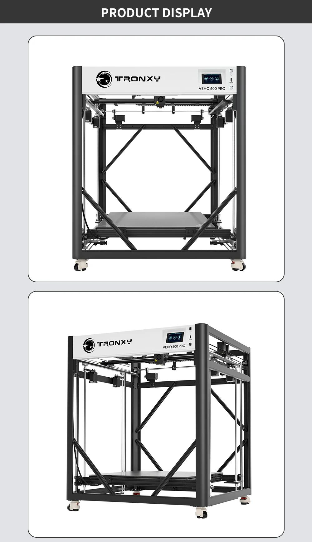 S5e1cb0c8bda140aeac2c2dc6b04e17c0q Nowa aktualizacja z Tronxy VEHO 600 Pro duże 3D z napędem bezpośrednim i zestaw do drukarki profesjonalne drukarki 3D o wymiarach 600x600x600mm