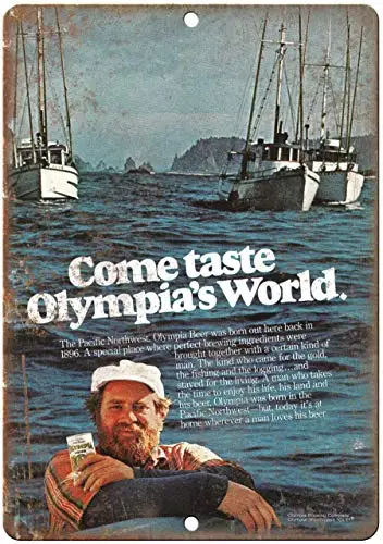 

Olympia's World металлический жестяной знак, декор для кухни, гаража, столовой, знак 8x12 дюймов