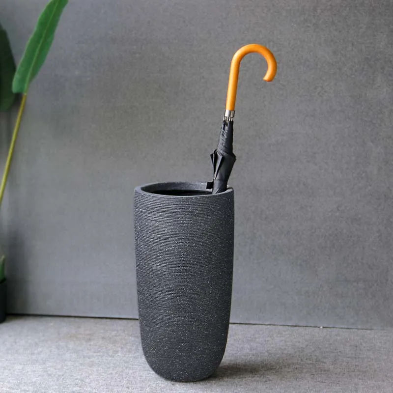 Japanese Style Retro Umbrella Stand Umbrella Bucket Storage Shelf