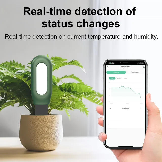 Haozee Tuya Smart Zigbee Soil Tester Temperature and Humidity Meter Thermo Hygrometer Garden Automation Irrigation Detector 4