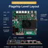 Celeron N5105 Industrial Motherboard NAS 4 Cores 4 Threads Low Power Processor 4x2.5G i225 Network M.2 Slot 6xSATA DP HD 4