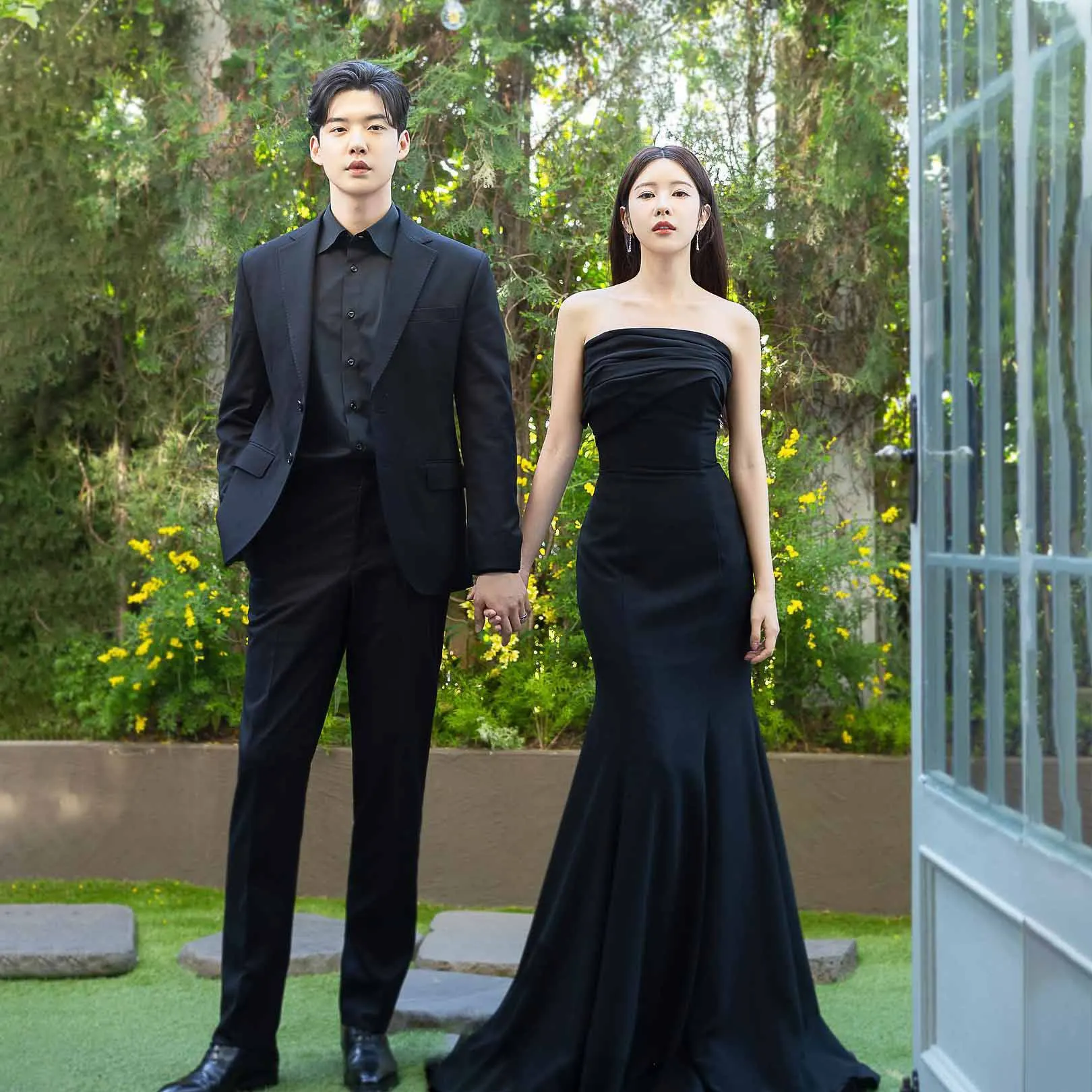 

Женское вечернее платье до пола, без бретелек, в Корейском стиле