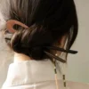 3 Pcs Hairpin Green and Black Sandalwood U-shaped Ancient Style Modern Simple 115cm 3pcs Miss Decorative 6